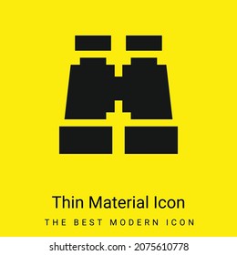 Binoculars minimal bright yellow material icon