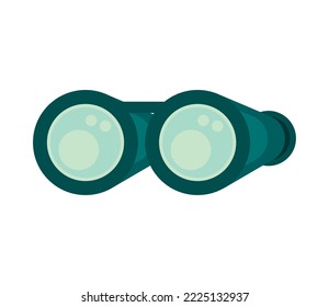 binoculars object icon flat isolated