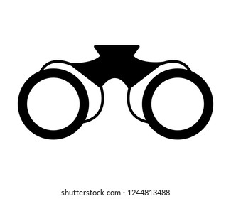 binoculars object on white background