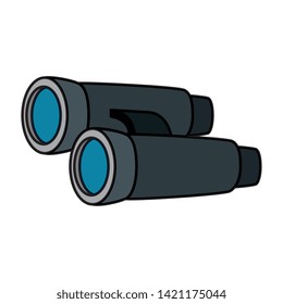 binoculars optical accessory isolated icon