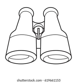 binoculars outline icon