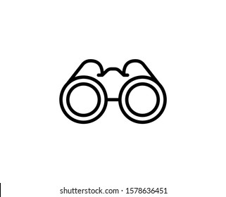 Binoculars premium line icon. Simple high quality pictogram. Modern outline style icons. Stroke vector illustration on a white background. 