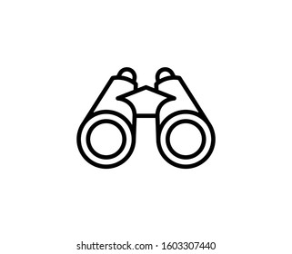 Binoculars premium line icon. Simple high quality pictogram. Modern outline style icons. Stroke vector illustration on a white background. 