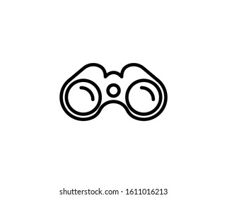 Binoculars Premium Line Icon. Simple High Quality Pictogram. Modern Outline Style Icons. Stroke Vector Illustration On A White Background. 