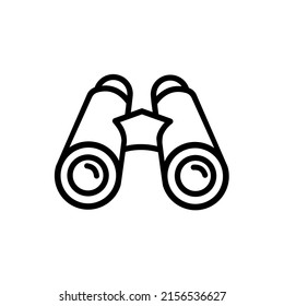 Binoculars Premium Line Icon. Simple High Quality Pictogram. Modern Outline Style Icons. Stroke Vector Illustration On A White Background.