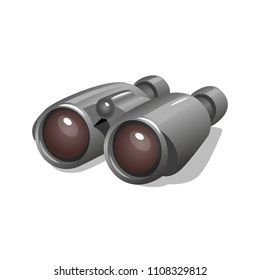 Binoculars with reddish lenses