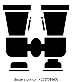 Binoculars is safety tool glyph vector 