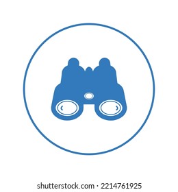 Icono de vista de búsqueda de Binoculares | Icono de versión circular |