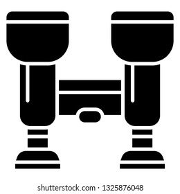 Binoculars silhouette icon