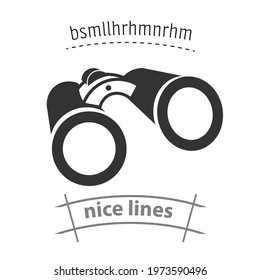binoculars simple vector icon. binoculars simple vector icon. binoculars simple vector icon. 