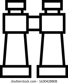 Binoculars, spy, see, sight, goggles, Tools and utensils, seo and web icon. High quality outline icon for website and mobile apps. Vector illustration on a white background.