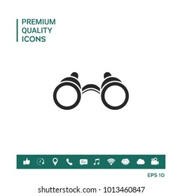 Binoculars symbol icon