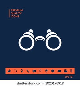 Binoculars symbol icon