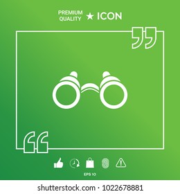 Binoculars symbol icon