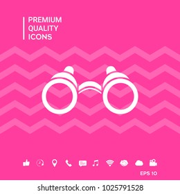 Binoculars symbol icon