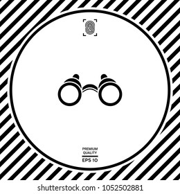 Binoculars symbol icon