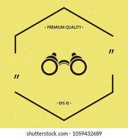 Binoculars symbol icon