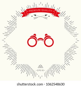 Binoculars symbol icon