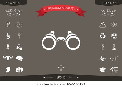Binoculars symbol icon
