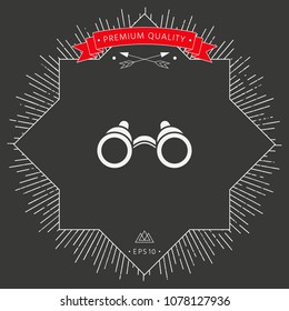 Binoculars symbol icon