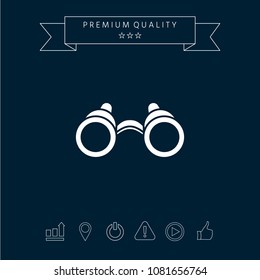 Binoculars symbol icon