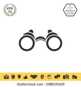 Binoculars symbol icon