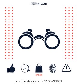 Binoculars symbol icon
