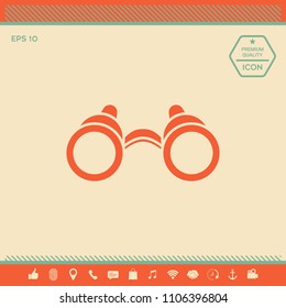 Binoculars symbol icon