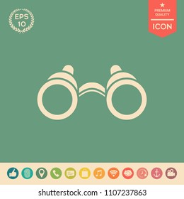 Binoculars symbol icon