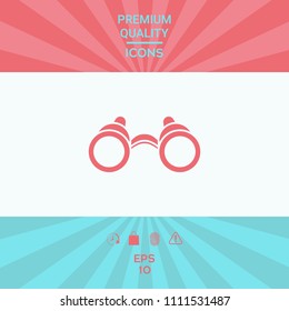 Binoculars symbol icon