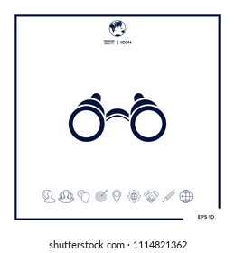 Binoculars symbol icon