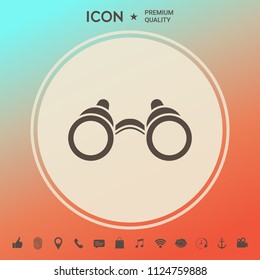 Binoculars symbol icon