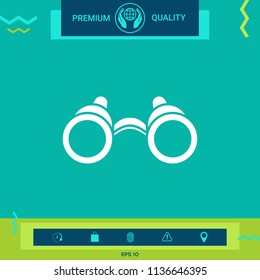 Binoculars symbol icon