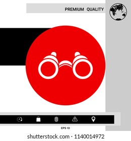 Binoculars symbol icon
