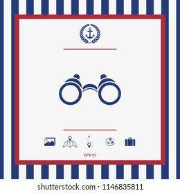 Binoculars symbol icon