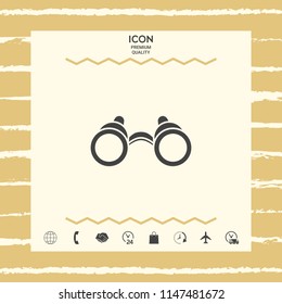 Binoculars symbol icon