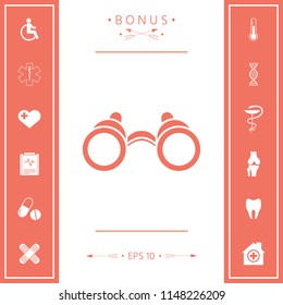 Binoculars symbol icon