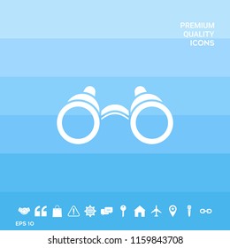 Binoculars symbol icon