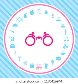 Binoculars symbol icon