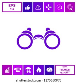 Binoculars symbol icon