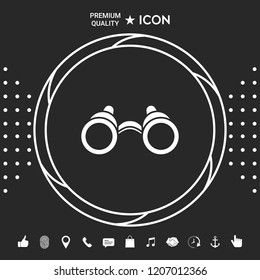 Binoculars symbol icon