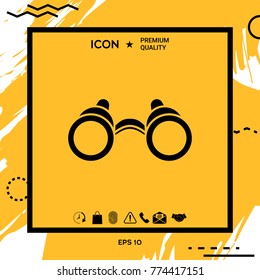 Binoculars symbol icon