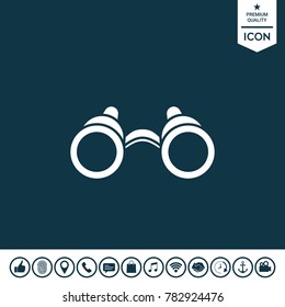 Binoculars symbol icon