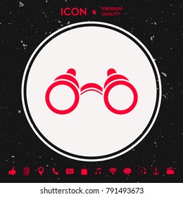 Binoculars symbol icon