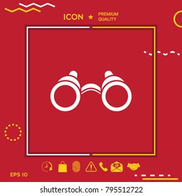 Binoculars symbol icon