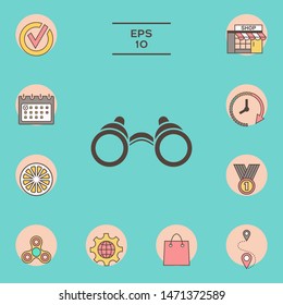 Binoculars symbol icon. Element for your design