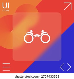 Binoculars symbol icon. Element for your design
