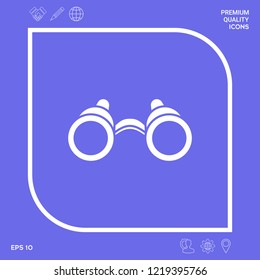 Binoculars symbol icon. Graphic elements for your design