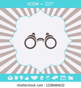 Binoculars symbol icon. Graphic elements for your design