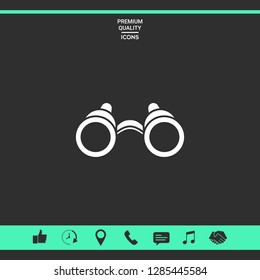 Binoculars symbol icon. Graphic elements for your design